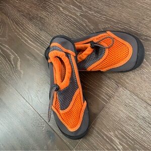 Kids Orange and Gray Water Shoes
